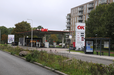 909200 Gezicht op het benzinestation van OK aan de Eykmanlaan te Utrecht.